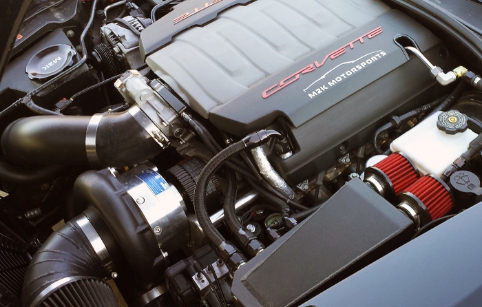 2014 Corvette Procharger engine bay
